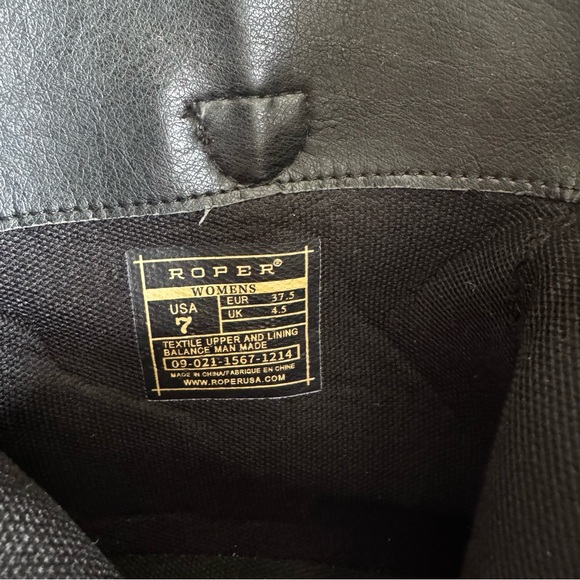 ROPER Short Stuff Fashion Western Booties Cowgirl Boots Grey Snip Toe Womens 7 - Picture 3 of 7